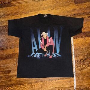 Vintage Alan Jackson "Who Am I" Sz XL Black Shirt